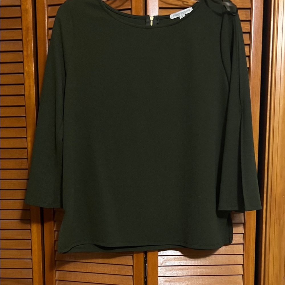 Green Envelope Forest Green Women's Blouse